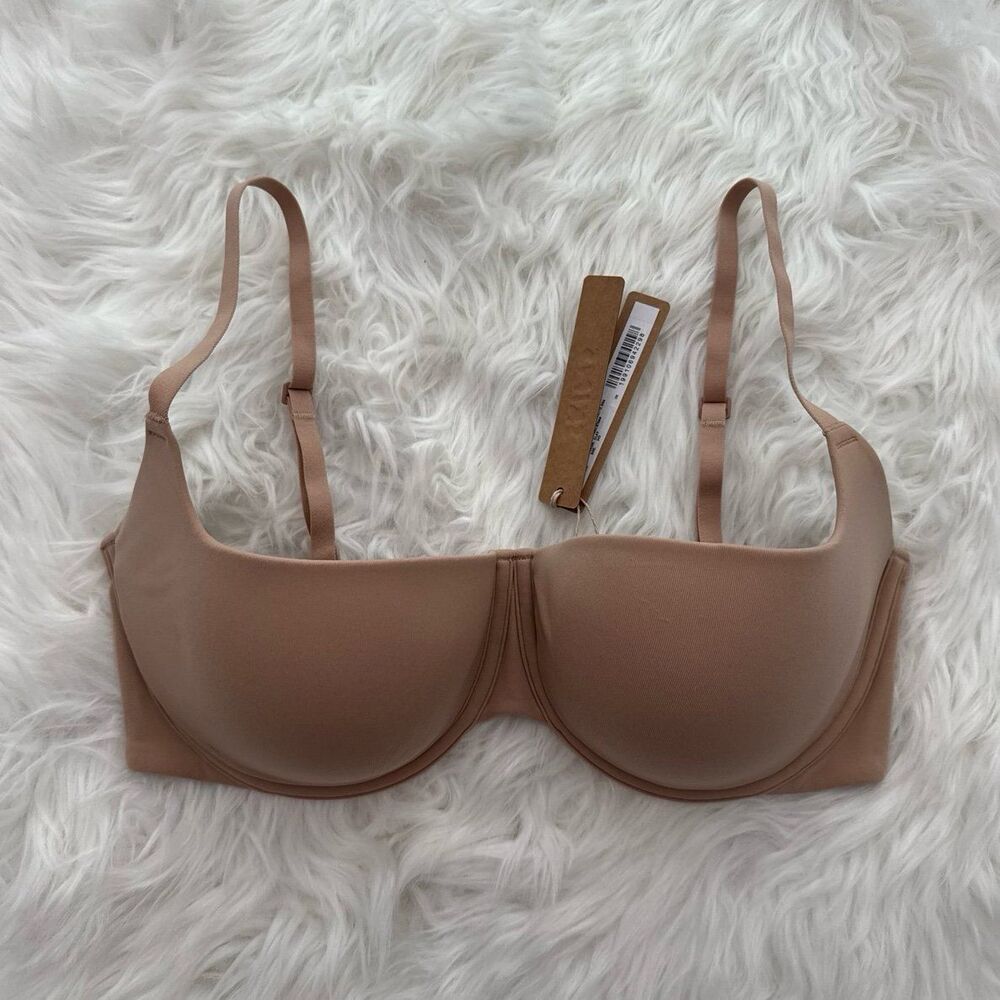 Skims Fits Everybody Lightly Lined Balconette Bra Clay Size 34D